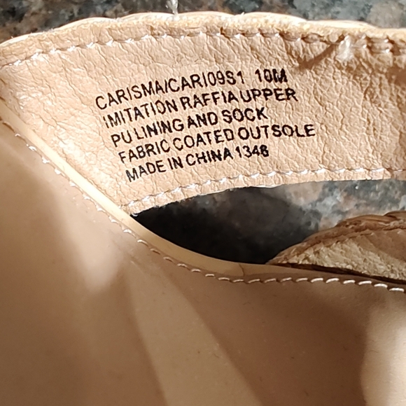 NWOT Steve Madden Carisma Natural Platform Sandals, Size 10 - Picture 11 of 12